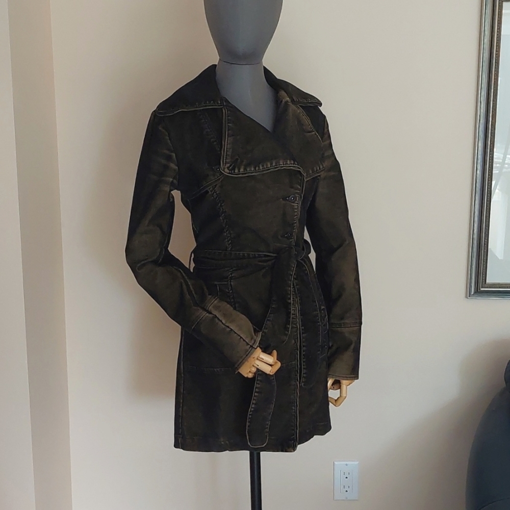 Vintage foxy jeans trench coat